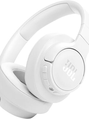 JBL Tune 770NC - Adaptive Noise Cancelling with Smart Ambient Wireless Over-Ear Headphones, Bluetooth 5.3, Up to 70H Battery Life with Speed Charge, Lightweight, Comfortable & Foldable Design (White)