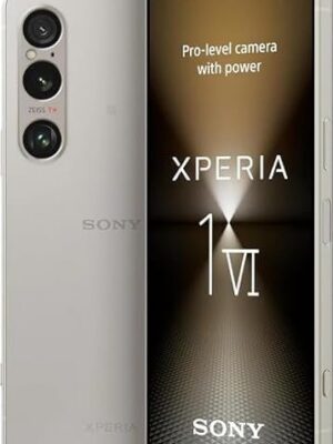Sony Xperia 1 VI XQ-EC72 5G Dual 256GB 12GB RAM Factory Unlocked (GSM Only | No CDMA – not Compatible with Verizon/Sprint) Global Version Smartphone – Platinum Silver
