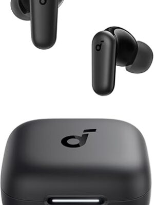 Soundcore P30i by Anker Noise Cancelling Earbuds, Strong and Smart Noise Cancelling, Powerful Bass, 45H Playtime, 2-in-1 Case and Phone Stand, IP54, Wireless Earbuds, Bluetooth 5.4 (Black)