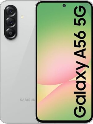 SAMSUNG Galaxy A56 5G Ai (for Tmobile Mint Tello & Global) (256GB + 12GB) Version Latina Unlocked SM-A566E/DS 6.6" 120Hz 50MP Triple (Awesome LightGray SM-A566EZAATPA)