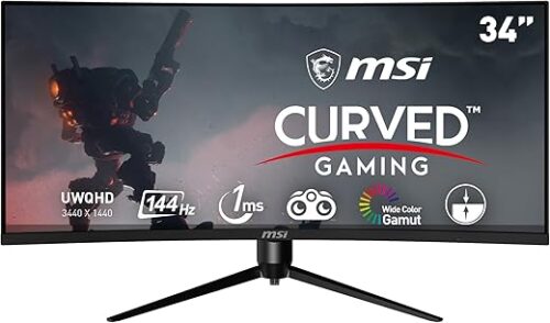 MSI Optix MAG342CQR 1500R Curvature Gaming Curved Monitor