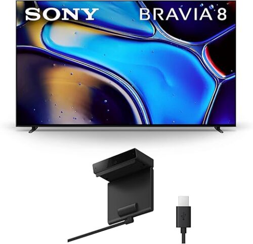 Sony 55 Inch OLED 4K Ultra HD TV BRAVIA 8 Smart Google TV & PlayStation 5 Digital Edition Console (Slim)